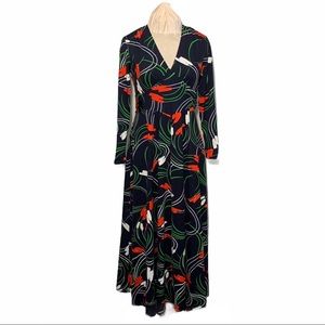 Vintage 70’s Daymor Couture Graphic Maxi Dress